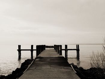 Pier leading to sea