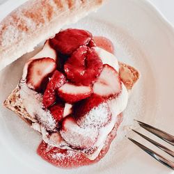 Close-up of dessert in plate