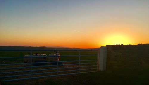 Scenic view of sky during sunset