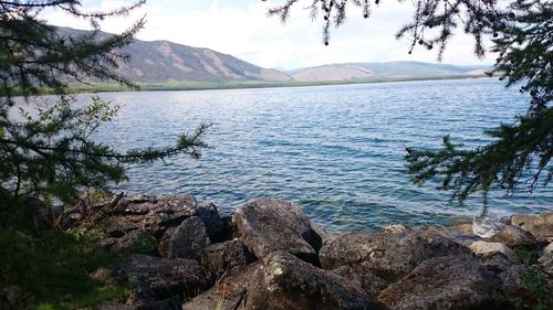 Scenic view of lake