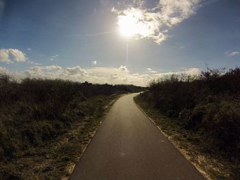 Road passing through landscape