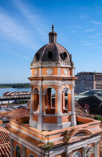 Low angle view of building against sky