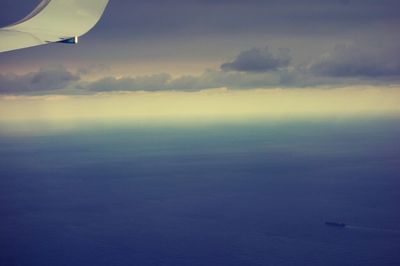 Aerial view of landscape against sky