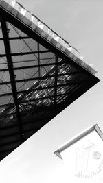 Low angle view of bridge against sky