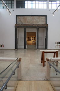 Empty corridor of building