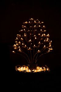 Low angle view of illuminated fireworks