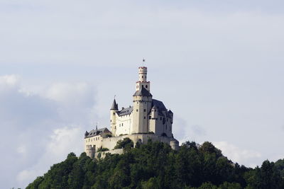 Low angle view of historical building against sky