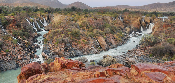 River flowing through rocks