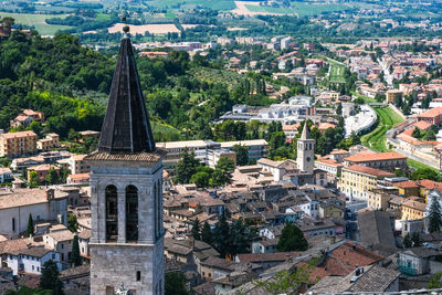 Historic center of the medieval town of spoleto umbria italy