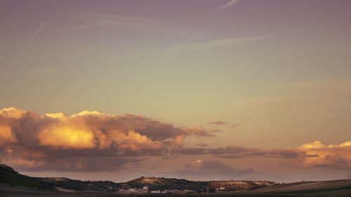 Scenic view of sky during sunset