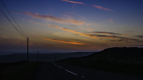 Scenic view of sunset against sky