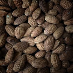 Full frame shot of almonds