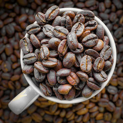 Close-up of coffee beans