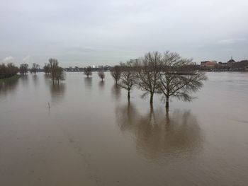 Scenic view of river against sky