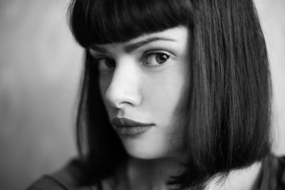 Close-up portrait of woman