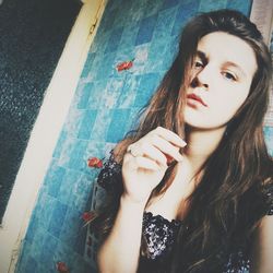 Portrait of young woman