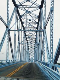 Low angle view of bridge against sky