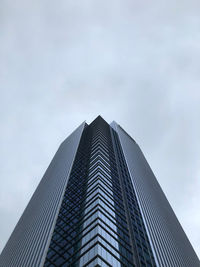 Low angle view of modern building against sky