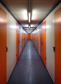 Empty corridor of building