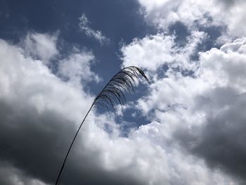 Low angle view of cloudy sky