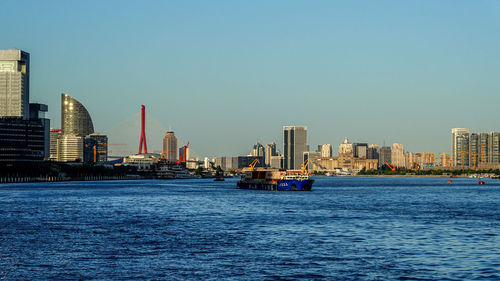 View of city at waterfront