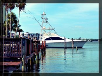 Boats in harbor