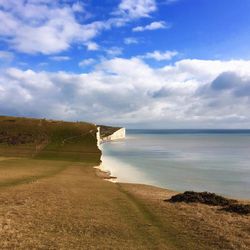 Scenic view of sea against sky