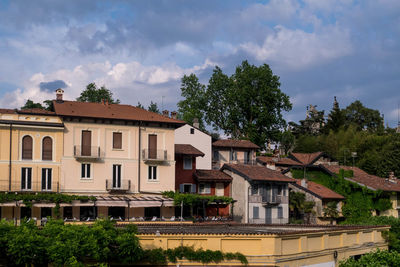 Residential buildings against sky