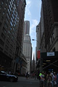 Directly above shot of city street