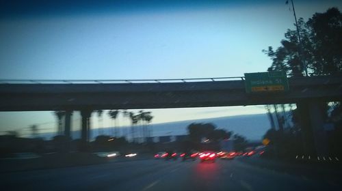 Cars moving on road