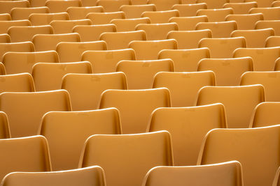 Full frame shot of empty chairs