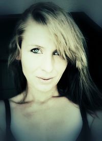 Close-up portrait of young woman