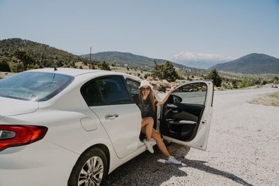 Car on road