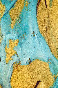 Abstract color sand texture at kaolin mine