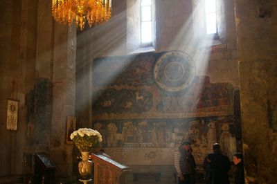 People standing in church