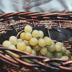 High angle view of fruits for sale in market