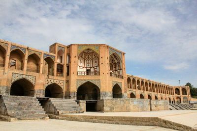 View of historic building against cloudy sky