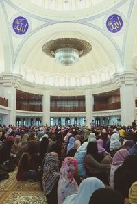 Group of people in shopping mall