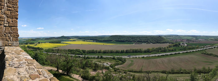 Panoramic view of landscape against sky