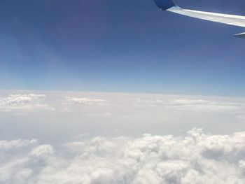 Aerial view of cloudscape