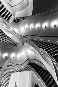 Low angle view of illuminated building