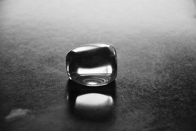 Close-up of sunglasses on table