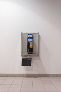 Pay phone on wall