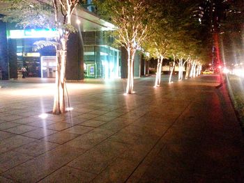 Illuminated city at night