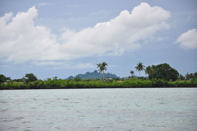 Scenic view of sea against sky