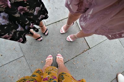 Low section of people standing outdoors