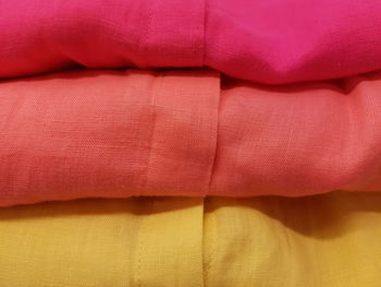 Full frame shot of multi colored fabric