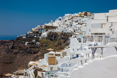 The beautiful village of imerovigli at santorini island