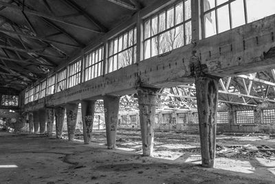 Interior of abandoned building