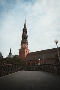 View of historic building against sky in city